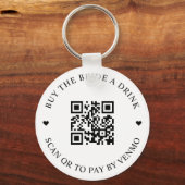 Koop de Bride een Code van de Drink QR Sleutelhanger (Voorkant)