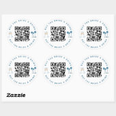 Koop de Bride een Drink Bachelorette Party QR Code Ronde Sticker (Vel)