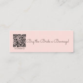 Koop de bruid een bierbachelorette mini visitekaartje (Achterkant)