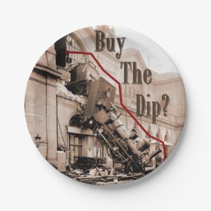 Koop de Dip Stock Market Humor Papieren Bordje