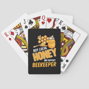 Koop de lokale honing en steun de imker pokerkaarten