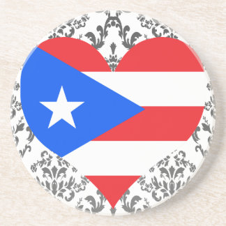 Koop de vlag Puerto Rico Zandsteen Onderzetter
