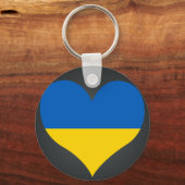 Koop de vlag van Oekraïne Sleutelhanger (Voorkant)