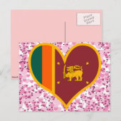 Koop de vlag van Sri Lanka Briefkaart (Voorkant / Achterkant)