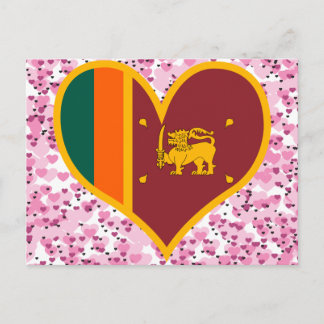 Koop de vlag van Sri Lanka Briefkaart