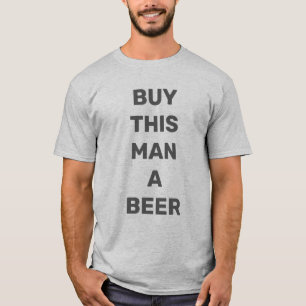 Koop dit Man een biergrijze kleur T-shirt