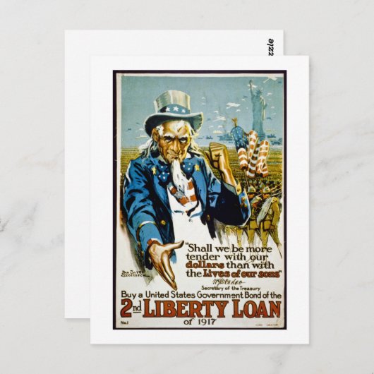 Koop een staatsobligatie van de Verenigde Staten u Briefkaart (Voorkant / Achterkant)