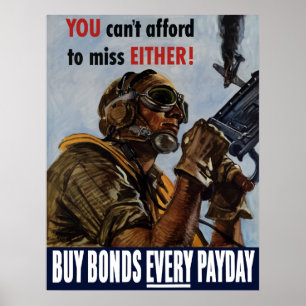 Koop elke dag obligaties — WW2 Poster