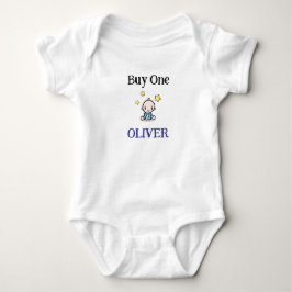 Koop er een, krijg er een, gratis, gepersonaliseer romper