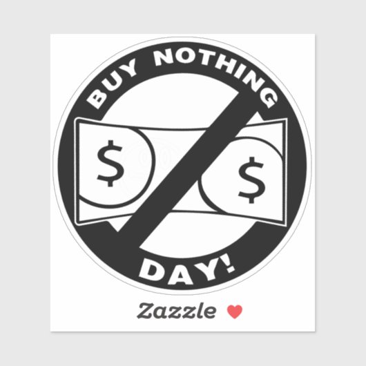 Koop geen dag sticker (Vel)