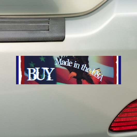 Koop gemaakt in de Amerikaanse Bumpersticker (Op auto)
