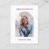 Koop het Afstudeerder een Kaart van het Afstuderen Visitekaartje (Achterkant)