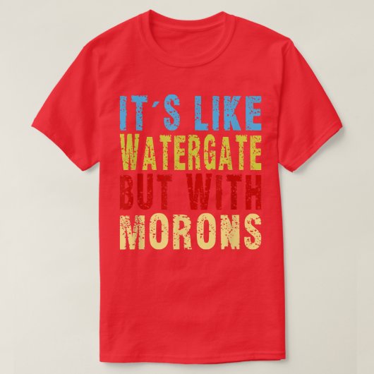 Koop het net als waterkoop met Morons Funny Sarc T-shirt (Design voorkant)