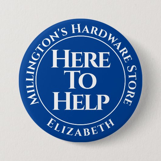 Koop hier personeel om Button badge te helpen (Voorkant)