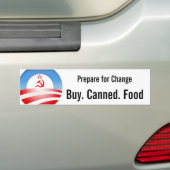 Koop. Ingeblikt. Eten Bumpersticker (Op auto)