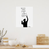 Koop Kunst Save A Crazy Person Poster (Keuken)