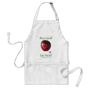 Koop Lokaal! - Eet vers! Apron Standaard Schort