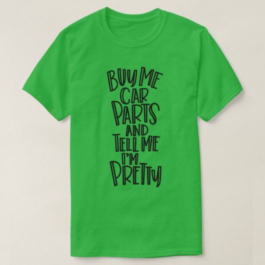 koop me auto - onderdelen t-shirt (Design voorkant)