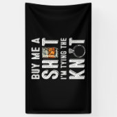 Koop me een schort dat ik de Knot Groomsmen Bachel Spandoek (Verticaal)