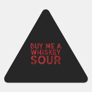 Koop me een whiskey-uurtje driehoek sticker