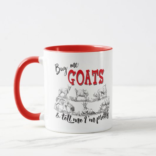 Koop me Goats Zeg me dat ik  ben GetYerGoat™ Mok (Links)