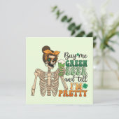 Koop mij Groen Bier - Skeleton | St. Patrick's Day (Staand voorkant)