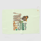 Koop mij Groen Bier - Skeleton | St. Patrick's Day Golfhanddoek (Horizontaal)