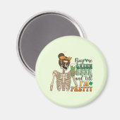 Koop mij Groen Bier - Skeleton | St. Patrick's Day Magneet (Voorkant / Achterkant)