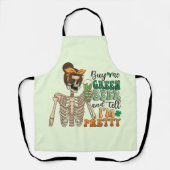 Koop mij Groen Bier - Skeleton | St. Patrick's Day Schort (Voorkant)
