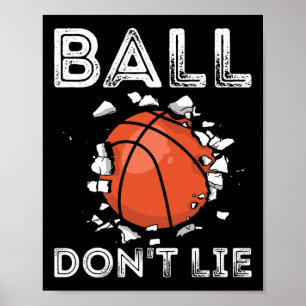 Koop niet  bal van de Basketball Player Poster