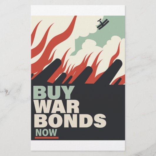 Koop nu oorlogsobligaties. briefpapier (Voorkant)