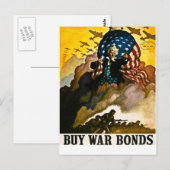 Koop oorlogsobligaties -  Tweede Wereldoorlog Briefkaart (Voorkant / Achterkant)