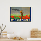 Koop overwinningsobligaties ~  Wereldoorlog 1 Poster (Keuken)