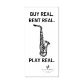 Koop Real Alto Sax Musical Instrument Tech Rubberstempel (Afrduk)