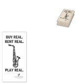 Koop Real Alto Sax Musical Instrument Tech Rubberstempel (Gestempeld)