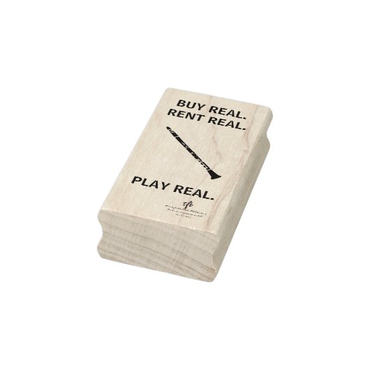 Koop Real Clarinet Musical Instrument Tech Rubberstempel (Stempel)