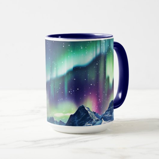Koop ruimte-thema noorderlicht mok (Voorkant rechts)