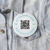 Koop The Bride A Drink QR Code Bachelorette Ronde Button 4,0 Cm (In situ)