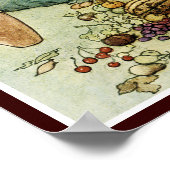 Koop van ons met een gouden curve poster (Hoek)