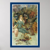 Koop van ons met een gouden curve poster (Voorkant)