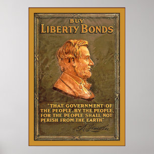 Koop vrijheidsobligaties ~ WW1-Poster Poster