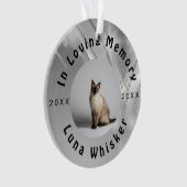 Koopbare kattenfoto-herinneringsframe-kunst ornament (voorkant)