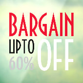 Koopje Korting Raamsticker (Vel 3)