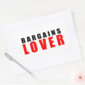 Koopjesliefhebber Rechthoekige Sticker (Envelop)