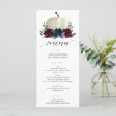 Koopjesmenu van de marine van Burgundy Menu (Staand voorkant)