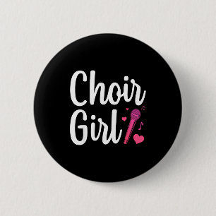 Koor Kunst Voor Meisjes Vrouwen Koor Zingen Koor S Ronde Button 5,7 Cm