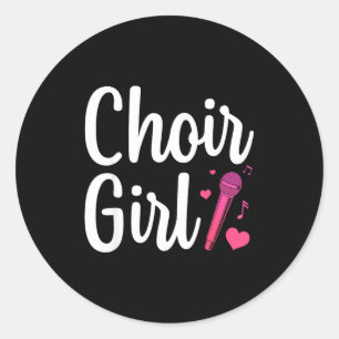 Koor Kunst Voor Meisjes Vrouwen Koor Zingen Koor S Ronde Sticker