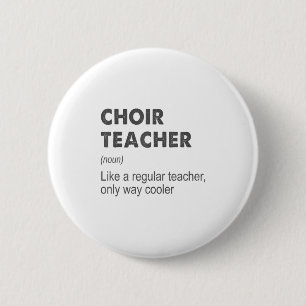 Koor Leraar Definitie Leerkracht School Leraar F Ronde Button 5,7 Cm