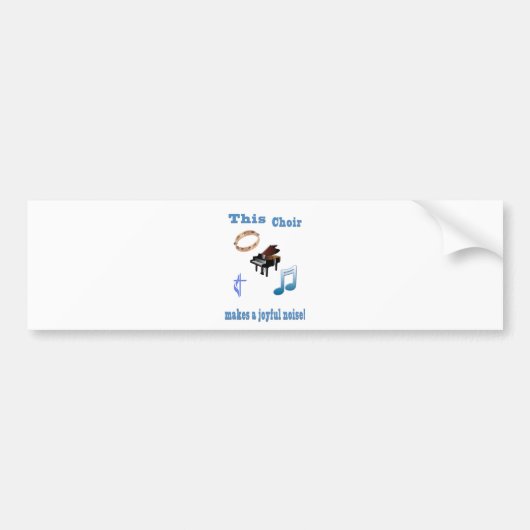 Koor vreugdevolle herrie bumpersticker (Voorkant)