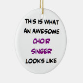 koor zanger , geweldige keramisch ornament (Rechts)